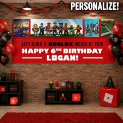 Roblox PERSONALIZED Giant Vinyl Keepsake Banner